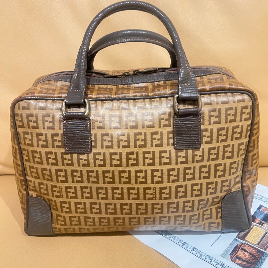 Vintage Fendi Zucchino Ff Boston